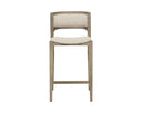 Greige Santa Cruz Oatmeal Counter Stool Arco by Matho Sun, view 2