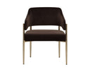 Diamond Mink Dining Armchair Tova by Matho Sun, view 2