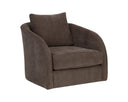 Rika Chocolate Lounge Chair Wexford Swivel by Matho Sun