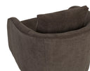 Rika Chocolate Lounge Chair Wexford Swivel by Matho Sun, view 5