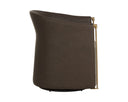 Gellar Earth / Eglinton Espresso Lounge Chair Leontine Swivel by Matho Sun, view 3