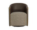 Gellar Earth / Eglinton Espresso Lounge Chair Leontine Swivel by Matho Sun, view 2