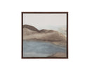 Brown Floater Frame Landscape Cordillera Ii 24" X 24" by Matho Sun
