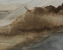24" X 24" Brown Floater Frame Landscape Cordillera I by Matho Sun, view 4