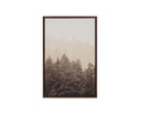 20" X 30" Brown Floater Frame Landscape Mistwood Ii by Matho Sun
