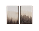 20" X 30" Brown Floater Frame Landscape Mistwood Ii by Matho Sun, view 2