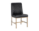 Coal Black Dining Chairs set of 2 Leighland by Matho Sun