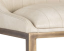 Bravo Cream Barstool Halden by Matho Sun, view 4