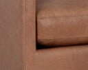 Marseille Camel Leather Lounge Chair Portman Swivel by Matho Sun, view 6