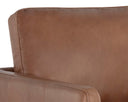 Marseille Camel Leather Lounge Chair Portman Swivel by Matho Sun, view 7