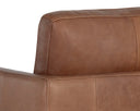 Marseille Camel Leather Lounge Chair Portman Swivel by Matho Sun, view 8