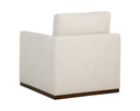 Effie Linen Lounge Chair Portman Swivel by Matho Sun, view 4