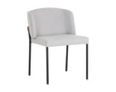 Light Grey / Bravo Cognac Dining Chairs set of 2 Pearce by Matho Sun