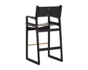 Carraway Black Leather Barstool Enver by Matho Sun, view 4