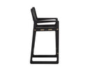 Carraway Black Leather Counter Stool Enver by Matho Sun, view 3
