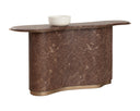 Marble Look Mocha Console Table Isola by Matho Sun