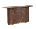 Marble Look Mocha Console Table Isola by Matho Sun, view 2