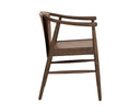 Hazelnut Leather Dining Armchair Aran by Matho Sun, view 3