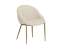 Noah Ecru Dining Armchair Caprielle by Matho Sun