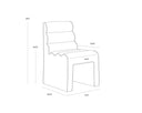 Danny Cream Dining Chair Stuart by Matho Sun, view 6