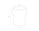 Burl Look End Table Brie by Matho Sun, view 5