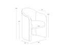 Gifford Script Dining Armchair Anaya by Matho Sun, view 7
