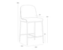 Meg Rust Counter Stool Nestor by Matho Sun, view 7