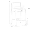 Dark Bronze Meg Rust / Terri Nutmeg Counter Stool Bayard by Matho Sun, view 6