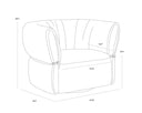 Colorado Eucalyptus Armchair Davisville Swivel by Matho Sun, view 6