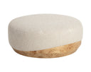 Large Santa Cruz Oatmeal Ottoman Mithuna by Matho Sun