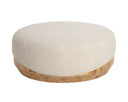 Large Santa Cruz Oatmeal Ottoman Mithuna by Matho Sun, view 2