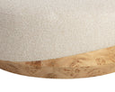 Large Santa Cruz Oatmeal Ottoman Mithuna by Matho Sun, view 5