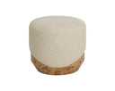 Small Santa Cruz Oatmeal Ottoman Mithuna by Matho Sun, view 3
