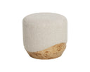 Small Santa Cruz Oatmeal Ottoman Mithuna by Matho Sun