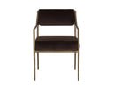 Diamond Mink Dining Armchair Leticia by Matho Sun, view 2