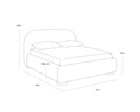 Queen Kona Camel Bed Marin by Matho Sun, view 2