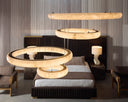 Dark Emperador Marble End Table Laros by Matho Sun, view 4