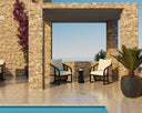 Charcoal Stinson Cream Lounge Chair Palermo by Matho Sun, view 8