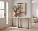 White Marble Console Table Cowell by Matho Sun, view 6