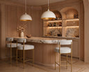 Matte White Pendant Lohn Light by Matho Sun, view 8