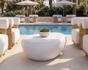 Large White Coffee Table Corvo by Matho Sun, view 6