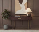 Antique Brass Dark Mango Console Table Jade by Matho Sun, view 5