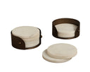 White Barware California Coaster Set (Pack Of 4) by Matho Sun