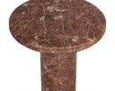 Marble Look Mocha End Table Bastion by Matho Sun, view 4