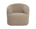 Macio Shearling Lounge Chair Fuwari Swivel by Matho Sun, view 2