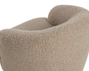 Macio Shearling Lounge Chair Fuwari Swivel by Matho Sun, view 5