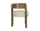 Santa Cruz Oatmeal Dining Armchair Manolo by Matho Sun, view 3