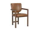 Missouri Cognac Leather Dining Armchair Fremont by Matho Sun