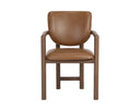 Missouri Cognac Leather Dining Armchair Fremont by Matho Sun, view 2
