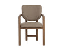 City Warm Taupe Dining Armchair Fremont by Matho Sun, view 4
